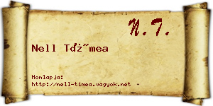 Nell Tímea névjegykártya