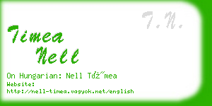 timea nell business card